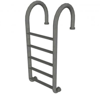 游泳池爬杆爬梯SU模型下载_sketchup草图大师SKP模型