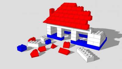 儿童智力玩具积木SU模型下载_sketchup草图大师SKP模型