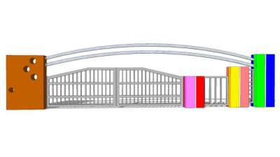 幼儿园特色大门口SU模型下载_sketchup草图大师SKP模型