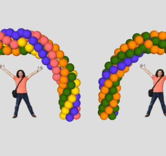 气球拱门SU模型下载_sketchup草图大师SKP模型