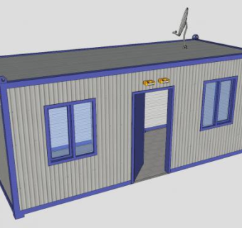 集装箱板房SU模型下载_sketchup草图大师SKP模型