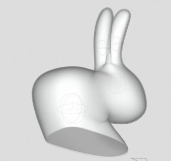 小兔子工艺品SU模型下载_sketchup草图大师SKP模型