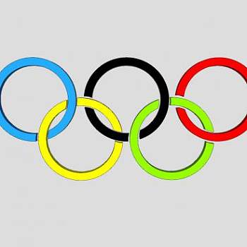 奥运五环SU模型下载_sketchup草图大师SKP模型