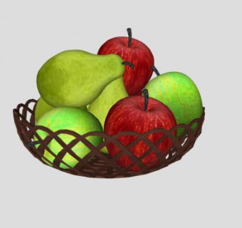 水果苹果梨子SU模型下载_sketchup草图大师SKP模型