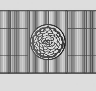 镂空墙花格栅SU模型下载_sketchup草图大师SKP模型