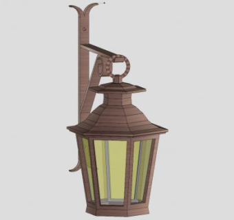 欧式古典挂壁灯SU模型下载_sketchup草图大师SKP模型