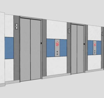 电梯的门SU模型下载_sketchup草图大师SKP模型