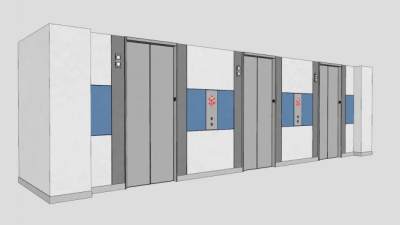 电梯的门SU模型下载_sketchup草图大师SKP模型