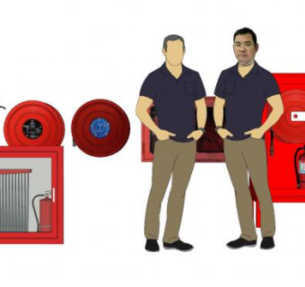 消防设施器材SU模型下载_sketchup草图大师SKP模型
