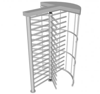 大型金属杆旋转门SU模型下载_sketchup草图大师SKP模型