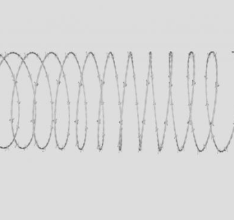 带刺圈型防护网SU模型下载_sketchup草图大师SKP模型