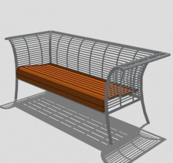 阳台创意长椅SU模型下载_sketchup草图大师SKP模型