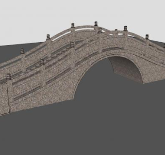 石拱桥横梁SU模型下载_sketchup草图大师SKP模型