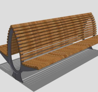 户外景观长椅SU模型下载_sketchup草图大师SKP模型