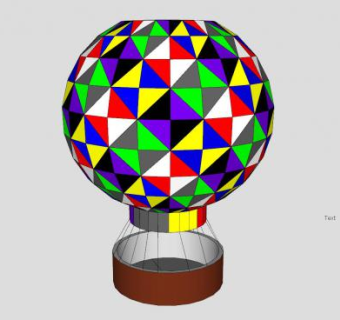 简易热气球sketchup模型下载_sketchup草图大师SKP模型