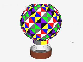 简易热气球sketchup模型下载_sketchup草图大师SKP模型