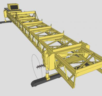 架桥机SU模型_su模型下载 草图大师模型_SKP模型