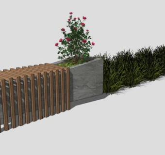 小区休闲公园椅长椅SU模型下载_sketchup草图大师SKP模型