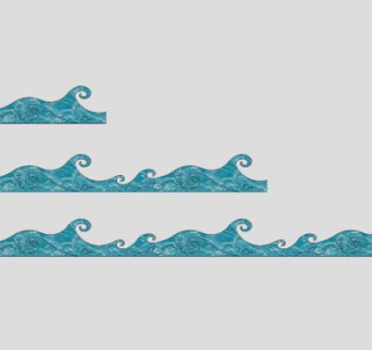 海浪水雕塑SU模型下载_sketchup草图大师SKP模型