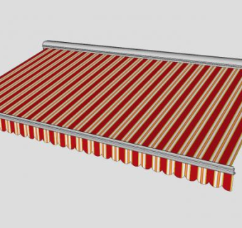 商铺外伸的挡棚SU模型下载_sketchup草图大师SKP模型
