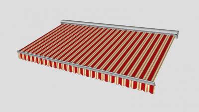 商铺外伸的挡棚SU模型下载_sketchup草图大师SKP模型