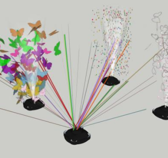 光束镭射灯的SU模型下载_sketchup草图大师SKP模型