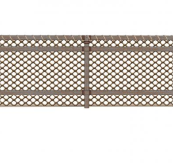 田园竹栏杆SU模型下载_sketchup草图大师SKP模型