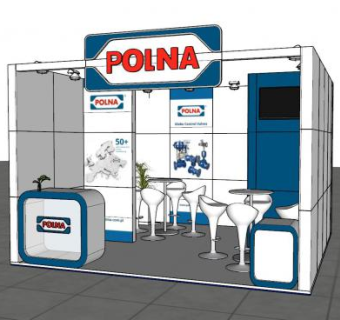 一个临时搭建的小展厅SU模型下载_sketchup草图大师SKP模型