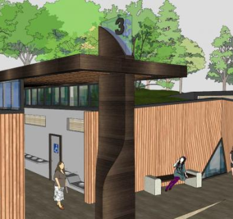 景区公厕和小卖部SU模型下载_sketchup草图大师SKP模型