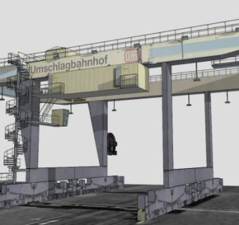 桁架龙门吊SU模型_su模型下载 草图大师模型_SKP模型