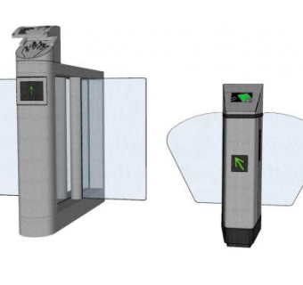 行人道闸闸机SU模型下载_sketchup草图大师SKP模型