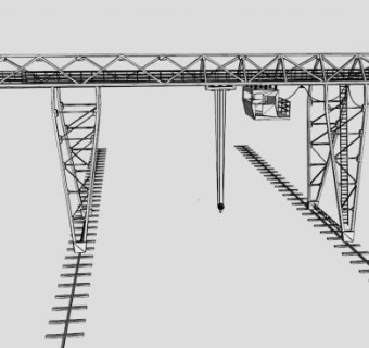 桁架式龙门吊SU模型_su模型下载 草图大师模型_SKP模型