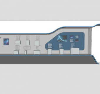 文物陈列柜展柜SU模型下载_sketchup草图大师SKP模型