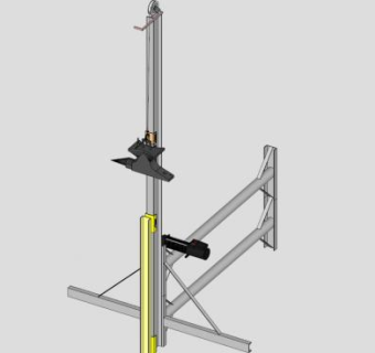 铁匠锤打桩机SU模型_su模型下载 草图大师模型_SKP模型
