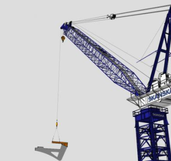 桅杆吊SU模型_su模型下载 草图大师模型_SKP模型