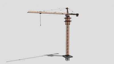 起重机械塔机SU模型下载_sketchup草图大师SKP模型