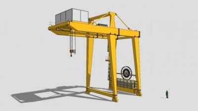 起重机SU模型下载_sketchup草图大师SKP模型