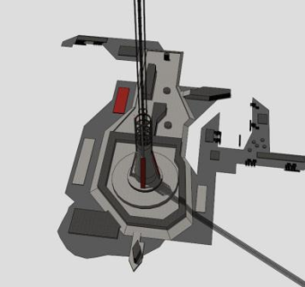 龙门吊塔吊起重机SU模型下载_sketchup草图大师SKP模型