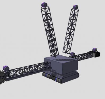 门式起重机龙门吊sketchup模型下载_sketchup草图大师SKP模型