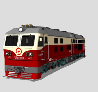 火车动车高铁SU模型下载_sketchup草图大师SKP模型