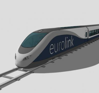 高铁SU模型下载_sketchup草图大师SKP模型
