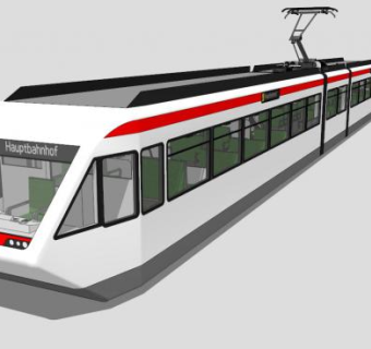 动车高铁SU模型下载_sketchup草图大师SKP模型