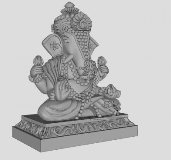 台风象神象头神迦尼萨SU模型下载_sketchup草图大师SKP模型