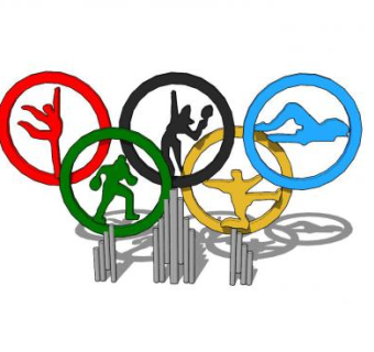 体育运动雕塑小品SU模型下载_sketchup草图大师SKP模型