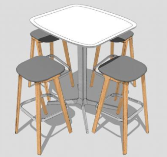 现代散座SU模型下载_sketchup草图大师SKP模型