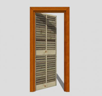 木质门SU模型下载_sketchup草图大师SKP模型