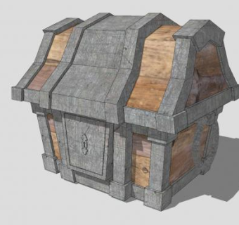 迷你宝箱SU模型下载_sketchup草图大师SKP模型