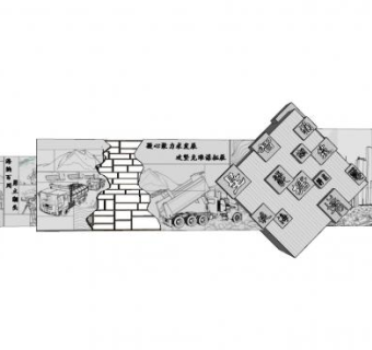 浮雕主题景墙设计SU模型下载_sketchup草图大师SKP模型