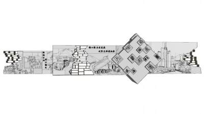 浮雕主题景墙设计SU模型下载_sketchup草图大师SKP模型