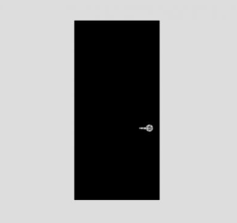 原木全木门单开门SU模型下载_sketchup草图大师SKP模型